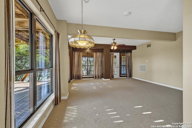 642 Lakebreeze, Canyon Lake, TX 78133 - carpeted empty room with ceiling fan and a smoke detector