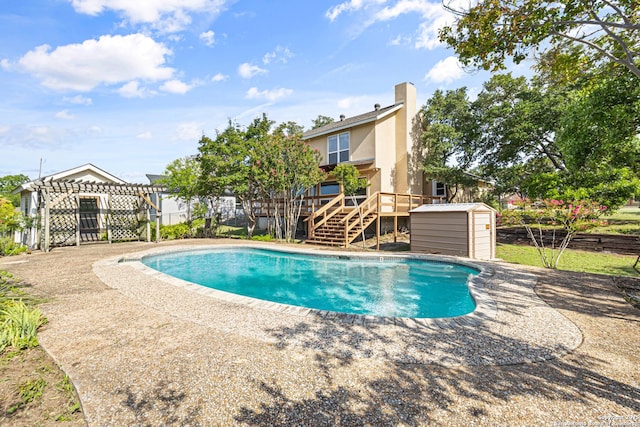 890 Live Oak, Spring Branch, TX 78070 - view of swimming pool featuring stairway