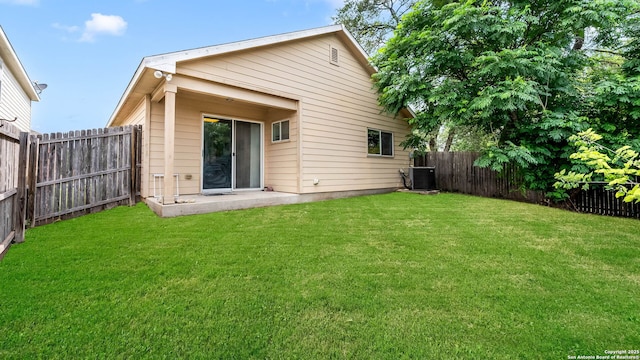 3714 Hideaway Grn, San Antonio, TX 78261 - rear view of house with central air condition unit