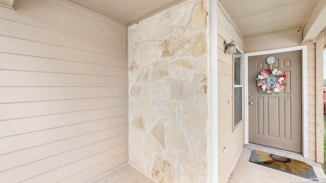 3714 Hideaway Grn, San Antonio, TX 78261 - view of exterior entry featuring stone siding