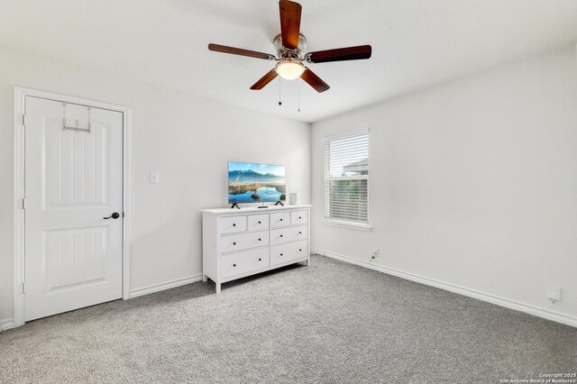 810 Brown Thrasher, San Antonio, TX 78253 - bedroom featuring carpet floors, baseboards, and ceiling fan