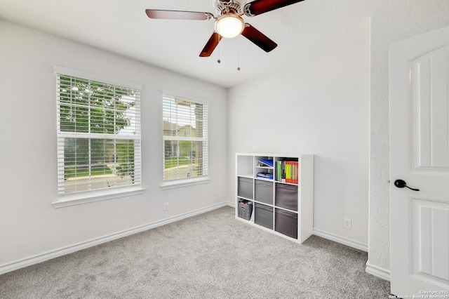 810 Brown Thrasher, San Antonio, TX 78253 - unfurnished bedroom with carpet, baseboards, and a ceiling fan