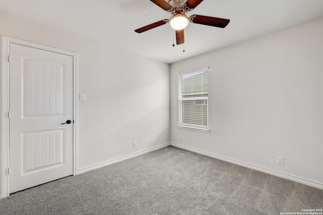 810 Brown Thrasher, San Antonio, TX 78253 - spare room featuring carpet flooring, ceiling fan, and baseboards