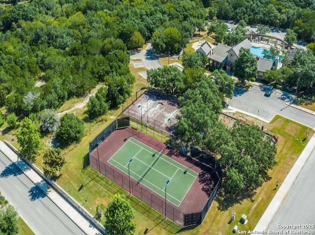 810 Brown Thrasher, San Antonio, TX 78253 - bird's eye view of a heavily wooded area
