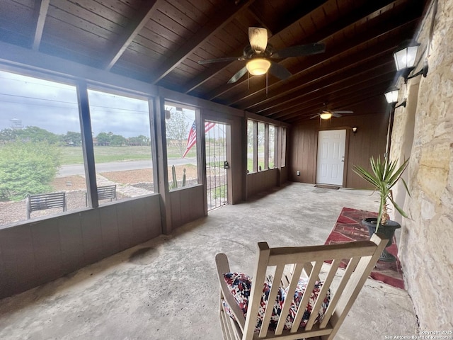 415 Fort Clark Rd Unit 21, Brackettville, TX 78832 - sunroom / solarium with ceiling fan