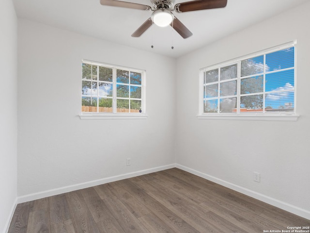 13306 Chesterton, San Antonio, TX 78217 - unfurnished room with wood finished floors and a ceiling fan