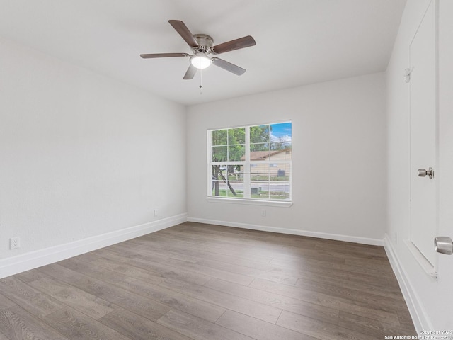 13306 Chesterton, San Antonio, TX 78217 - spare room with wood finished floors and ceiling fan