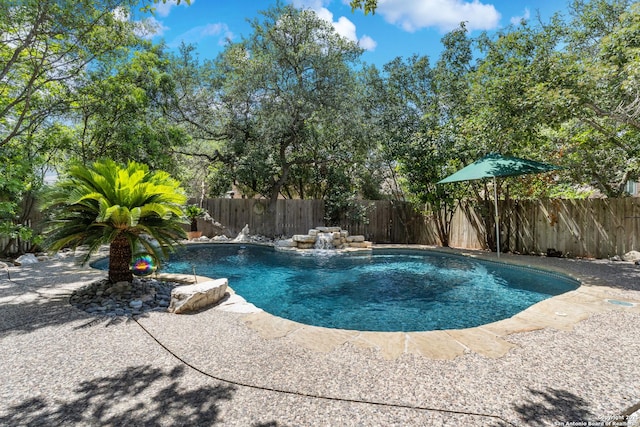 18203 Newcliff, San Antonio, TX 78259 - view of swimming pool with a fenced backyard