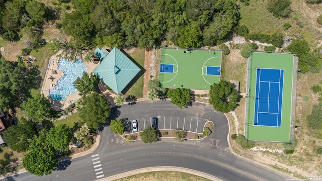 18203 Newcliff, San Antonio, TX 78259 - drone / aerial view of a pool