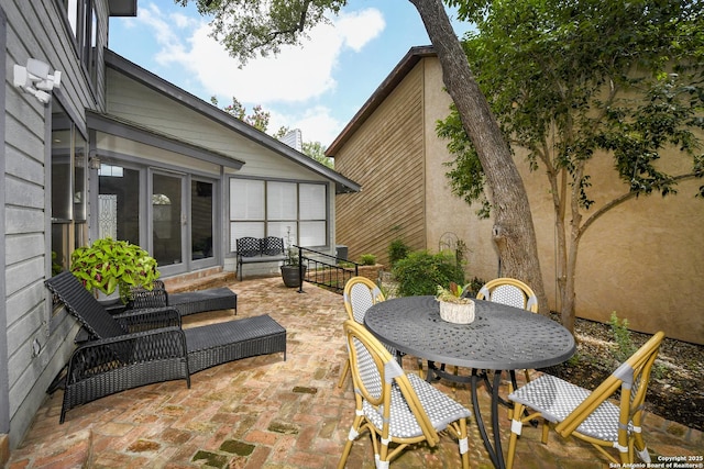 3470 River Path, San Antonio, TX 78230 - view of patio with french doors and outdoor dining space