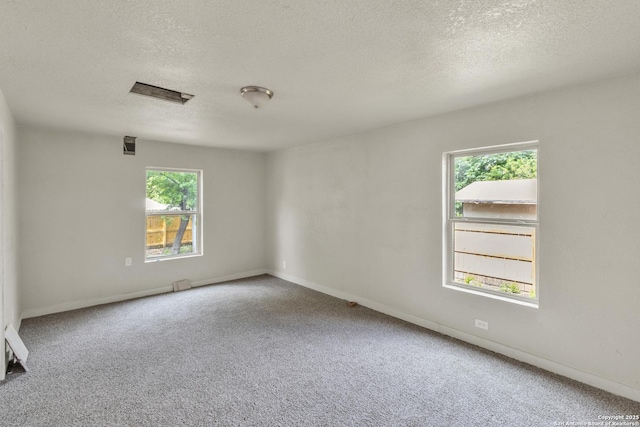 2338 Burnet, San Antonio, TX 78202 - unfurnished room with a textured ceiling, carpet floors, and baseboards