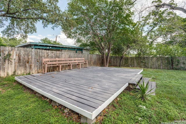 326 Sublett, San Antonio, TX 78223 - view of wooden terrace