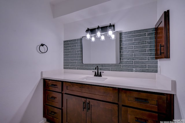 3250 Bear Spgs, San Antonio, TX 78245 - bathroom with backsplash and vanity