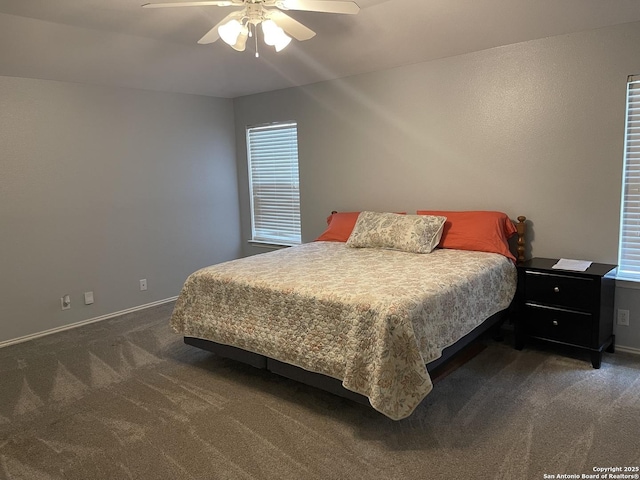4122 Chinkapin Oak, San Antonio, TX 78223 - bedroom featuring carpet flooring, baseboards, and a ceiling fan