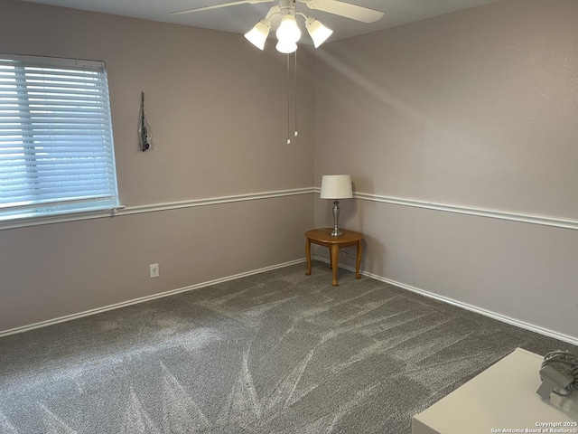 4122 Chinkapin Oak, San Antonio, TX 78223 - unfurnished room featuring carpet flooring, a ceiling fan, and baseboards