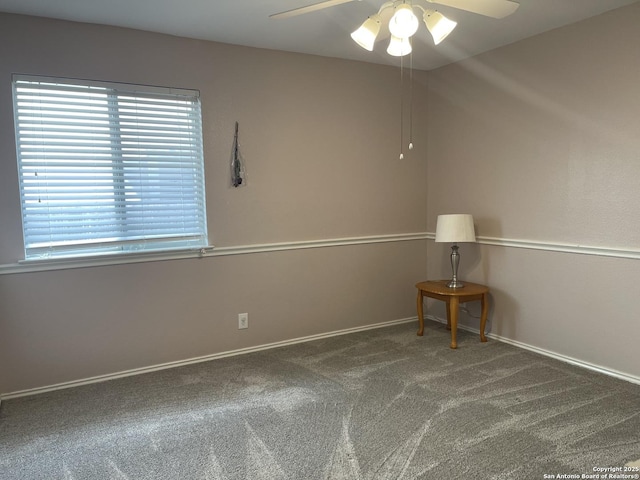 4122 Chinkapin Oak, San Antonio, TX 78223 - spare room with carpet, ceiling fan, and baseboards