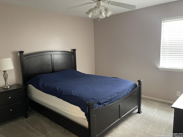 4122 Chinkapin Oak, San Antonio, TX 78223 - bedroom featuring carpet flooring, ceiling fan, and baseboards