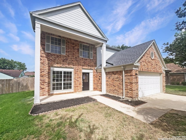 334 Sunrose, Cibolo, TX 78108 - view of front of property with brick siding, driveway, and an attached garage