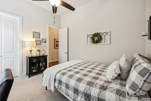 1036 Carriage, New Braunfels, TX 78132 - bedroom featuring carpet floors and ceiling fan