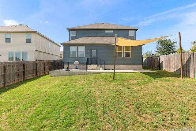 164 Antler Bnd, San Antonio, TX 78253 - rear view of property with a patio and a fenced backyard