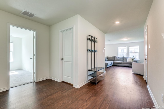 11745 Red Pheasant, San Antonio, TX 78245 - corridor with dark wood-style floors and baseboards
