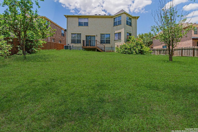 4807 Bending Grv, San Antonio, TX 78259 - rear view of house featuring central AC unit