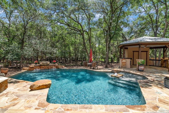 13810 S Port Blf, San Antonio, TX 78216 - outdoor pool featuring a gazebo and a patio