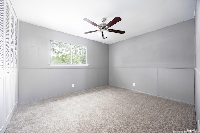 8611 Little Beaver, San Antonio, TX 78242 - unfurnished bedroom featuring carpet floors, a ceiling fan, and a closet