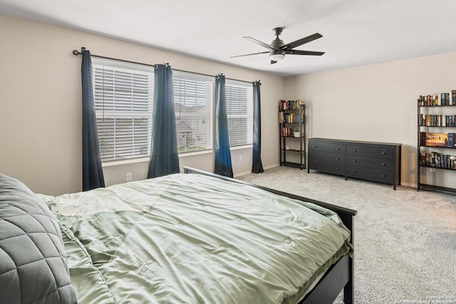 2079 Chelsea Grv, New Braunfels, TX 78130 - carpeted bedroom featuring baseboards and ceiling fan
