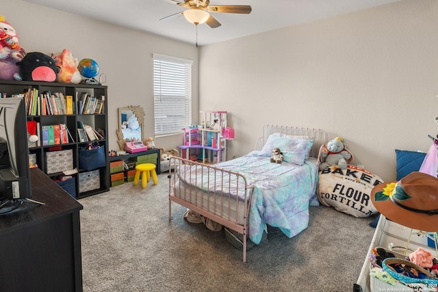 2079 Chelsea Grv, New Braunfels, TX 78130 - carpeted bedroom with ceiling fan