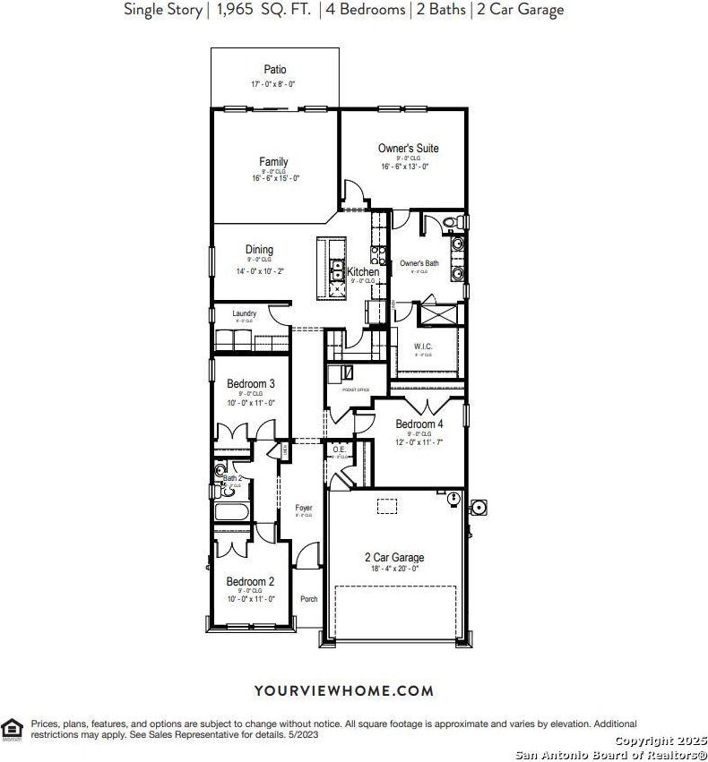 266 Connor Crk, San Antonio, TX 78253 - room layout