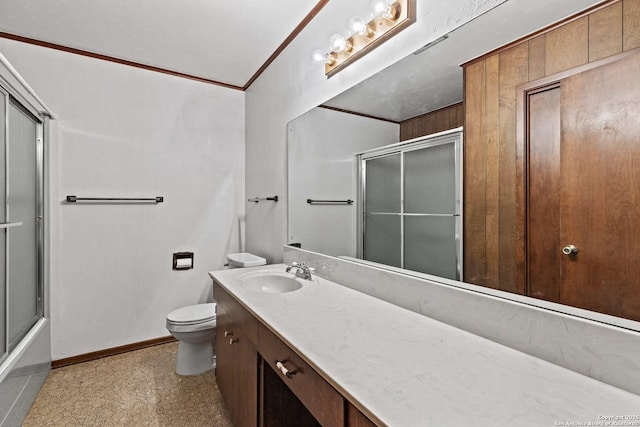 1706 Hickory St, Floresville, TX 78114 - bathroom with vanity and shower / bath combination with glass door