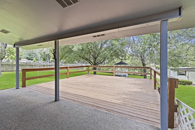 1706 Hickory St, Floresville, TX 78114 - view of wooden deck