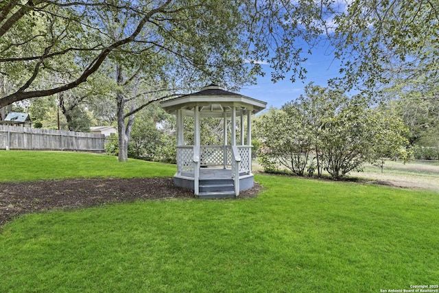 1706 Hickory St, Floresville, TX 78114 - view of yard with a gazebo
