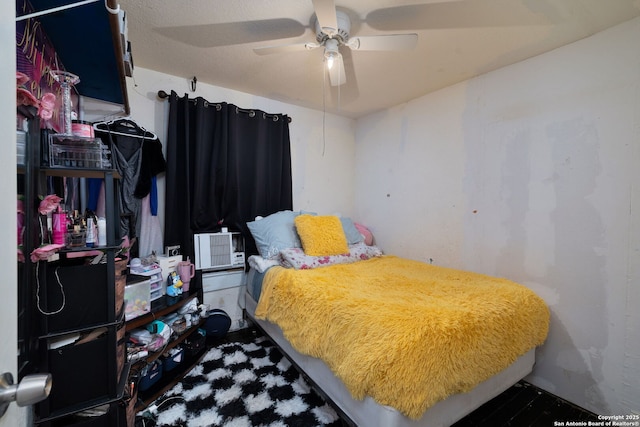 43 Leroux, San Antonio, TX 78207 - bedroom featuring ceiling fan and cooling unit