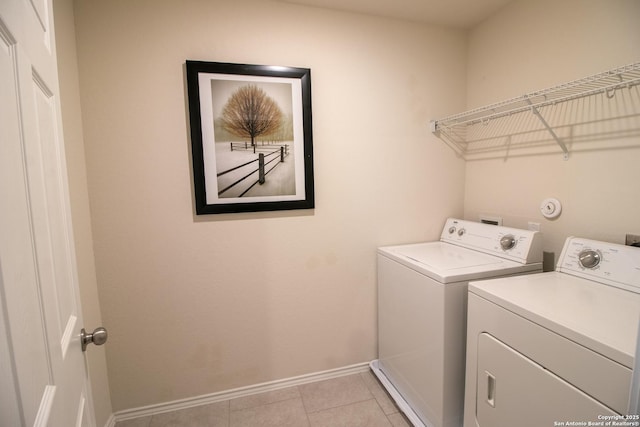 10322 Lady Bird, San Antonio, TX 78252 - washroom with washing machine and dryer and light tile patterned flooring