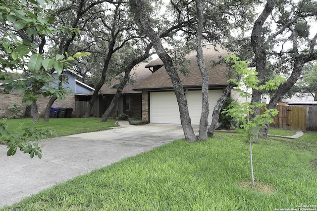 8406 Timber Crst, San Antonio, TX 78250 - mid-century home featuring a shingled roof, driveway, and a garage