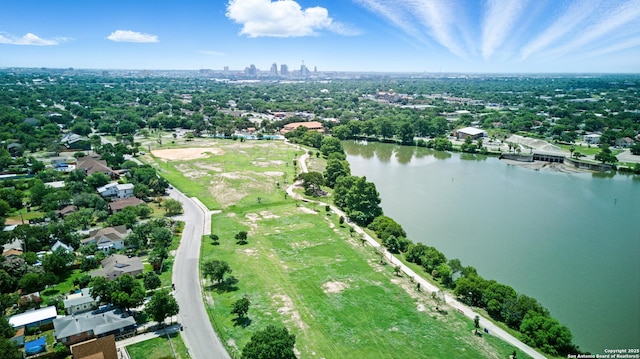 1105 Delgado St, San Antonio, TX 78207 - bird's eye view of a nearby body of water and a tree filled landscape