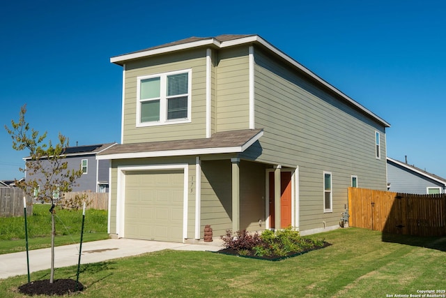 175 Amber, Maxwell, TX 78656 - traditional-style home with an attached garage and concrete driveway