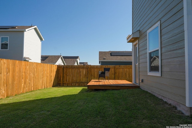 175 Amber, Maxwell, TX 78656 - fenced backyard with a deck