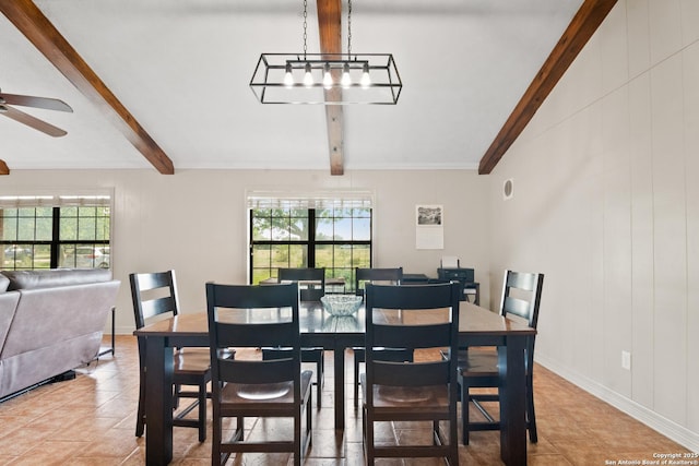 1373 County Road 373, Uvalde, TX 78801 - tiled dining area with ceiling fan