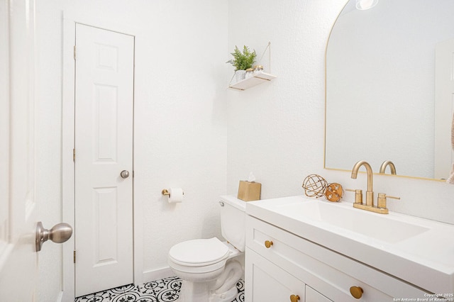 13812 Riverbank Pass, Helotes, TX 78023 - bathroom featuring vanity and tile patterned floors
