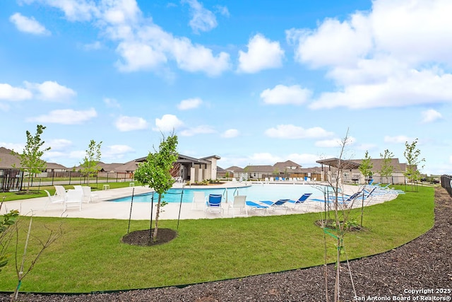 3210 Wild Iris, New Braunfels, TX 78130 - community pool featuring a patio and a residential view