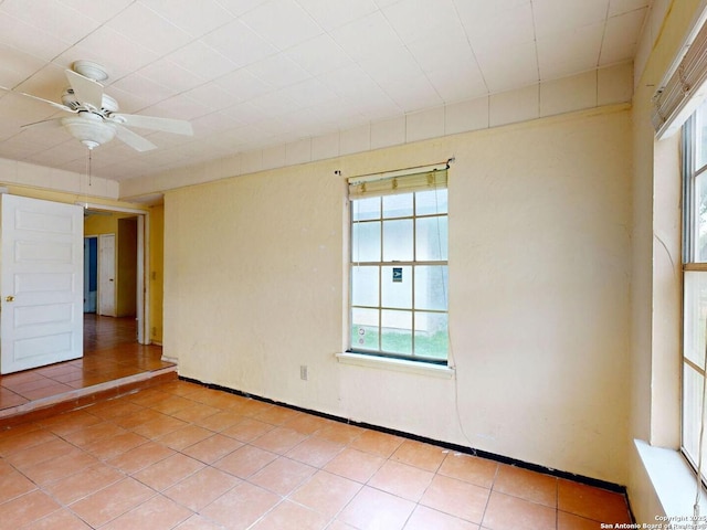 3415 Twining, San Antonio, TX 78211 - unfurnished room with light tile patterned flooring and ceiling fan