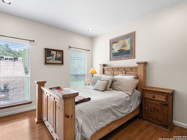 1131 Meadow Stream Rd, Spring Branch, TX 78070 - bedroom with wood finished floors and recessed lighting