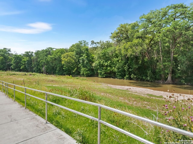 1131 Meadow Stream Rd, Spring Branch, TX 78070 - view of yard with a forest view