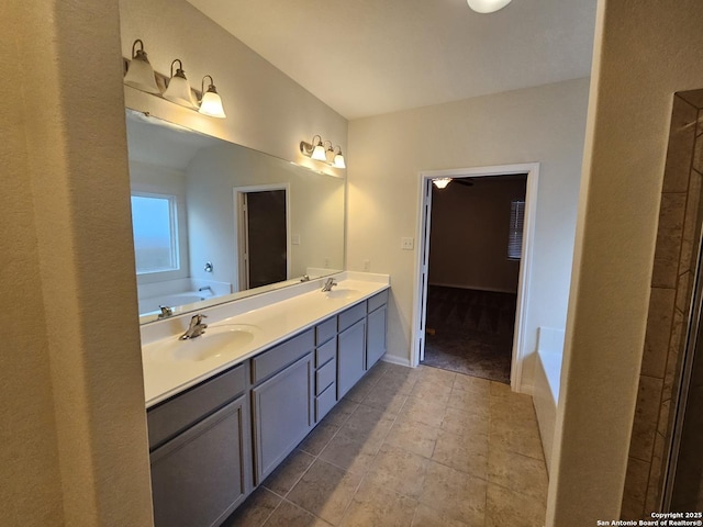 6723 Luckey Pond, San Antonio, TX 78252 - full bath with double vanity and a garden tub