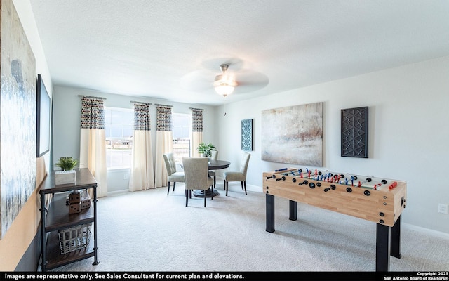 14732 Sycamore Xing, San Antonio, TX 78252 - playroom with carpet and a ceiling fan