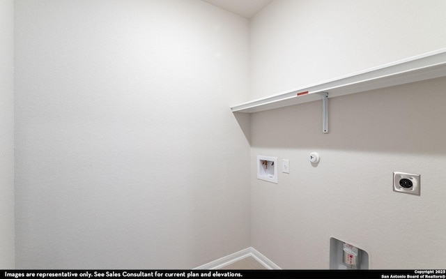 14732 Sycamore Xing, San Antonio, TX 78252 - washroom with hookup for a gas dryer, washer hookup, and electric dryer hookup