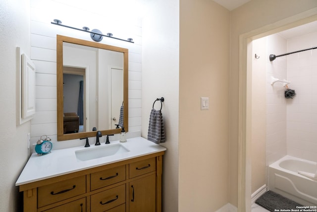 10707 Lake Path, San Antonio, TX 78217 - bathroom featuring vanity and  shower combination